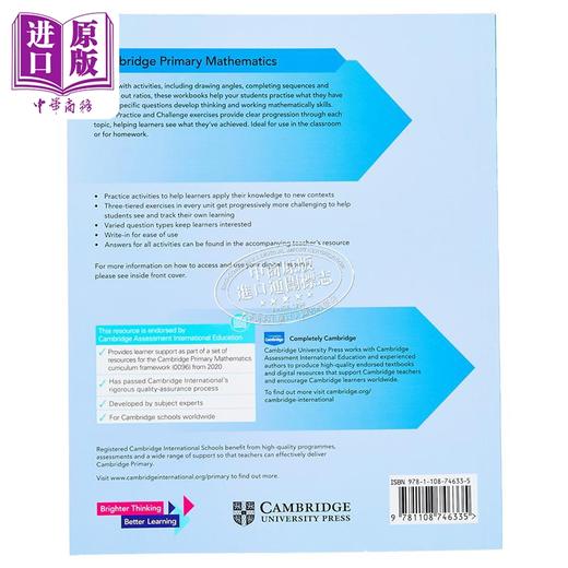 NEW Cambridge Primary Mathematics Workbook 6 with Digital Access (1 Year) 剑桥小学数学练习册六年级 商品图1
