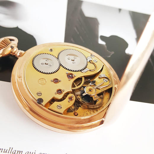 【9新】IWC 万国怀表14k玫瑰金三开猎表52MM201025LV04 商品图8