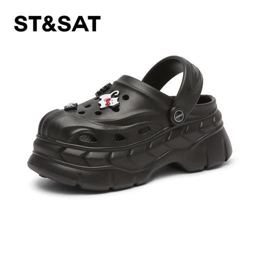 星期六防滑百搭厚底极光贝壳洞洞鞋SSD2110F3N 商品图12