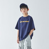 蓝汽水2025新款简约撞色字母印花短袖夏季Sorona凉感抗菌亲子T恤 商品缩略图3