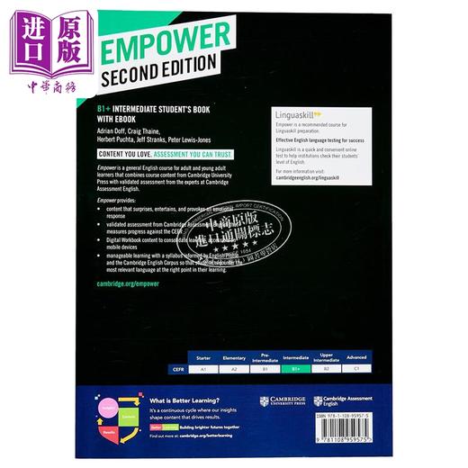 【中商原版】Empower Intermediate B1+ Students Book with eBook 剑桥成人英语赋能 B1+级别 学生书配电子书 商品图1
