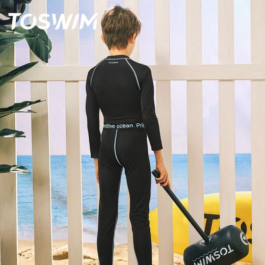 TOSWIM中大童男孩女孩亲子运动跑步速干青少年夏季健身冬季加厚 商品图3