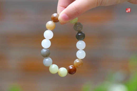 和田玉多宝手串  珠径12mm 商品图5