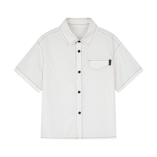 笛莎千与2025夏新款男童休闲百搭男童短袖衬衫 商品图4