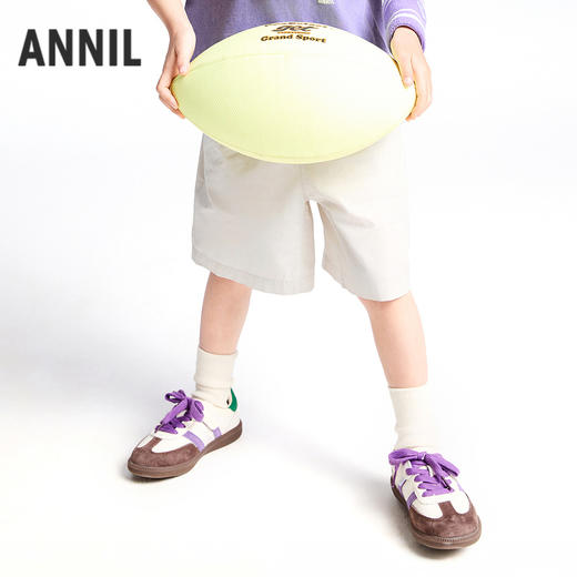 男童全腰梭织中裤夏季新款安奈儿童装实体店同款XB526713 商品图0