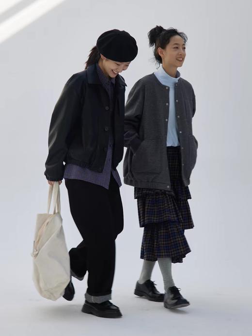 步履不停/5A11220C/复古日系格子衬衫 商品图1