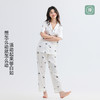 美季美优睡衣女士夏天2025新款衬衫领短袖冰丝高级感印花家居服 商品缩略图4