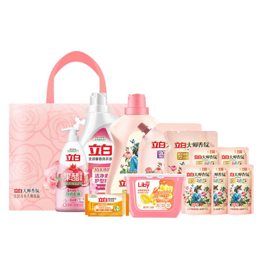 立白 居家清洁套餐 6402g+34颗 （礼袋图案随机） 商品图0