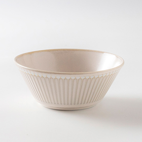 日本进口MINORU TOUKI Albee 130碗 米色