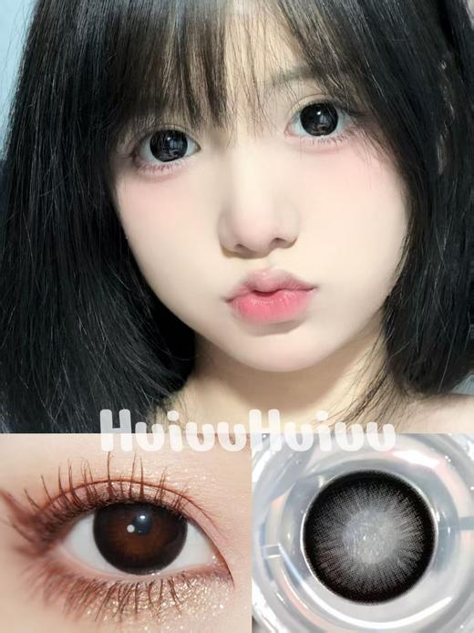 【日抛大直径】GURUUCON-球球黑-14.5mm【日抛 0-800度 无525/575】 商品图0