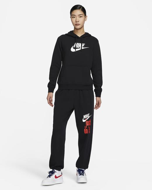 Nike 耐克Sportswear Club Fleece 女子薄绒标志套头连帽衫DQ5776-010 商品图5