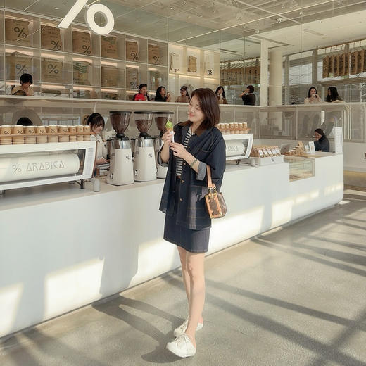 火桐hooton 蚕丝牛仔 及膝牛仔半裙99033 商品图4