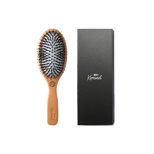 KRRAMEL 护发猪鬃梳 礼盒气垫梳按摩木梳子女礼盒结婚礼物伴手礼 商品图0