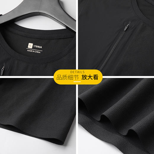 【DTH】大依优型大码圆领短袖T恤加肥加大肥佬休闲宽松运动胖子上衣男士 商品图1