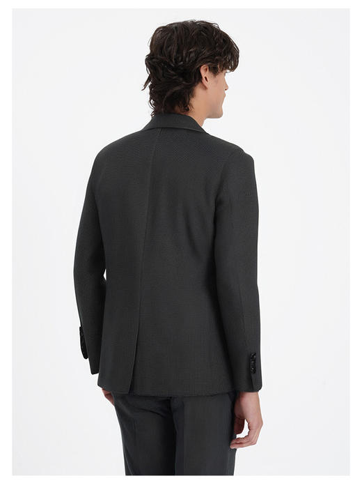 callisto高智系列山影灰黑色千鸟格绵羊毛西服 商品图4