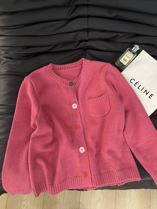 章若楠同款没粉色开衫 商品图1