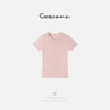 COCO ZONE 莱赛尔绵羊毛混纺春夏简约短袖T恤CD1A0038 商品缩略图1
