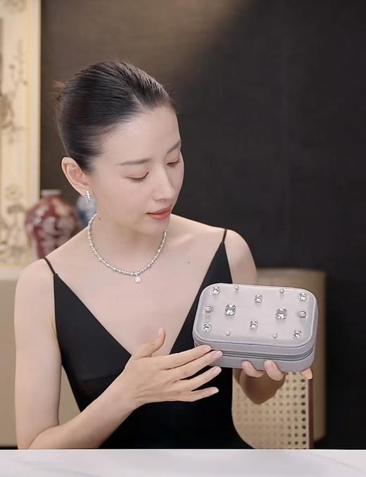 美到冒泡品牌同款施华洛世珍珠香槟珠方糖项链 商品图10