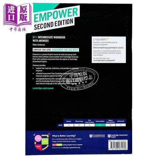 【中商原版】Empower Intermediate B1+ Workbook with Answers 剑桥成人英语赋能 B1+级别 练习册含答案 商品图1
