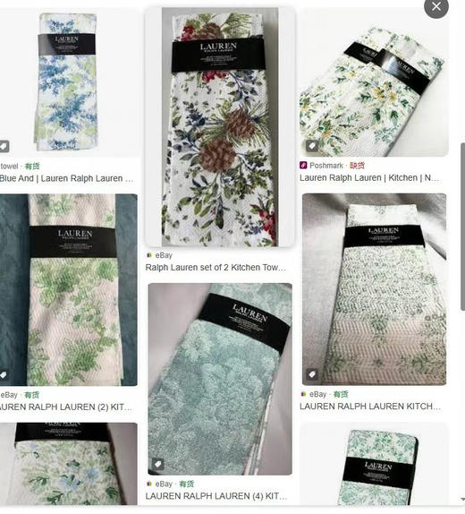 原单正品拉夫劳伦100%纯棉毛巾。花色20多个，好多都没拍到的，每个都好看，美美的田园风风格。尺寸72×42
全部原箱卖完无补！拼手速
官网售价26.99美金一条，现特价69四条包邮，颜色随机 商品图1