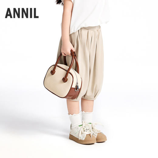 女童液氨全腰针织七分裤夏季新款安奈儿童装实体店同款XG526696 商品图2