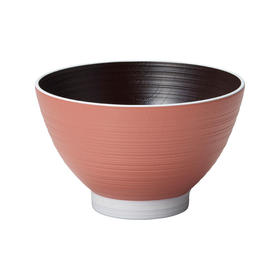 日本进口石田JAPAMO汤碗 淡红色