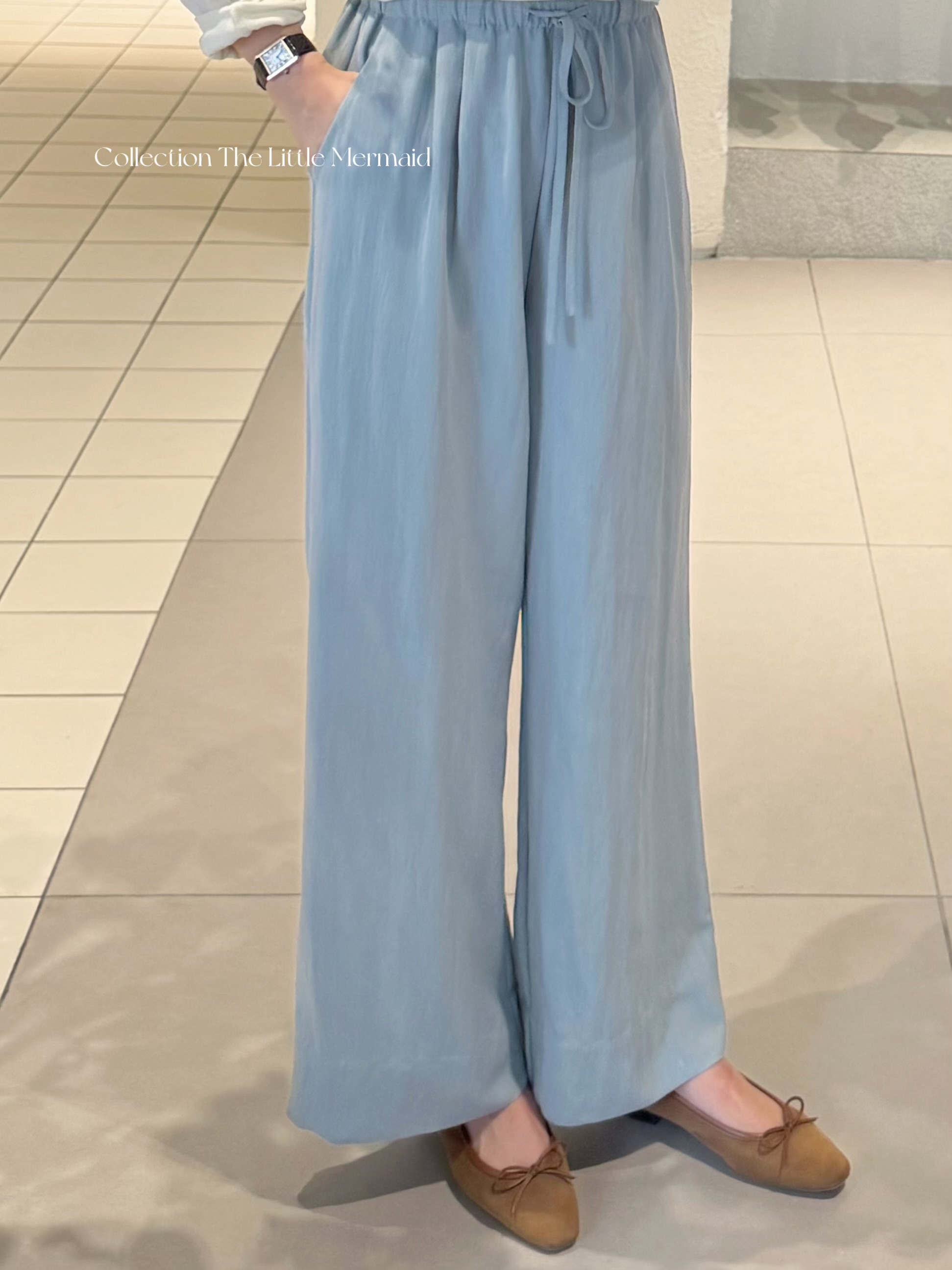 海的女儿 | 一流双面天丝牛仔制 舒适感拉满的简单百搭牛仔裤 淡蓝色