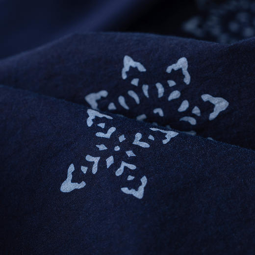 【林栖设计小店】2025夏府绸蓝印花布上衣传统新中式衬衣1952354 商品图3