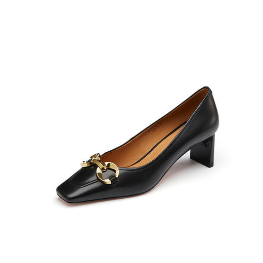 westory23年新款真皮一脚蹬气质浅口单鞋女55091 商品图2