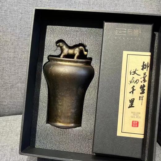 虎钮茶叶罐+柳叶剑笔套装 商品图1