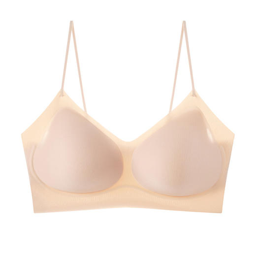 日式无印暗纹冰丝文胸良品夏季凉感胸罩 A-4586 商品图3