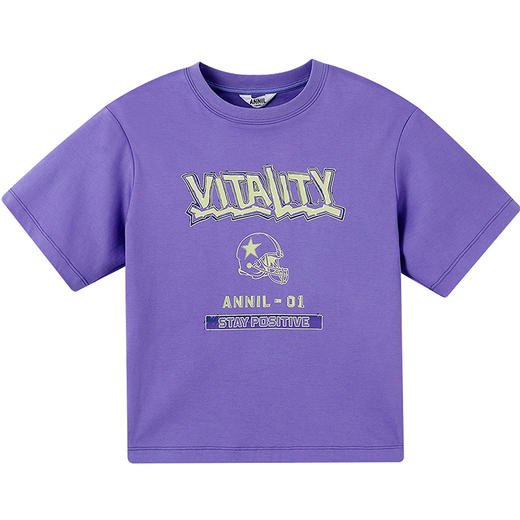 男童液氨圆领短袖针织衫夏季新款安奈儿童装实体店同款AB521624 商品图6