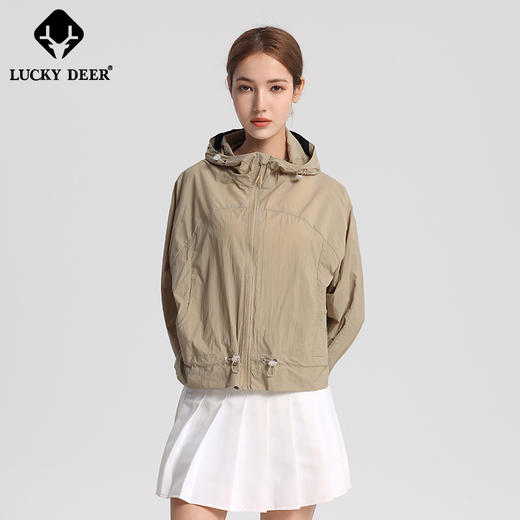 LUCKY DEER/幸运鹿女款收腰运动休闲轻量upf50+防晒衣 商品图4