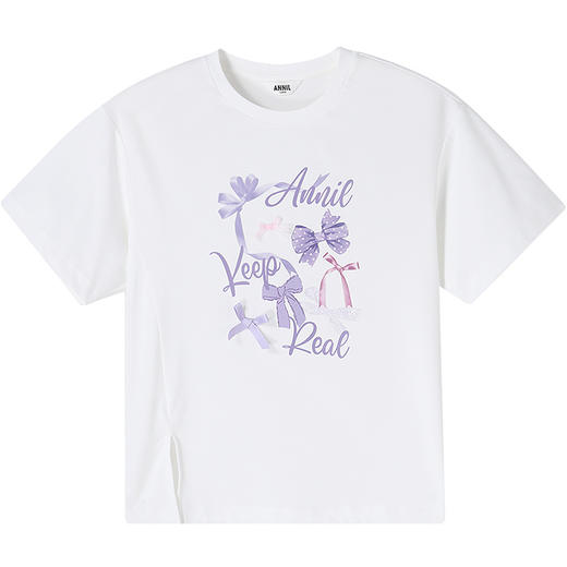 女童SORONA凉感短袖针织衫夏季新款安奈儿童装实体店同款AG521654 商品图5