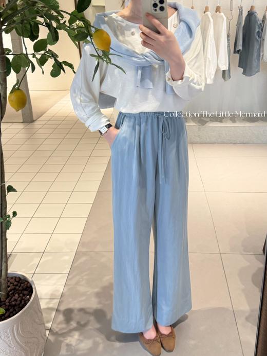 海的女儿 | 一流双面天丝牛仔制 舒适感拉满的简单百搭牛仔裤 淡蓝色 商品图2