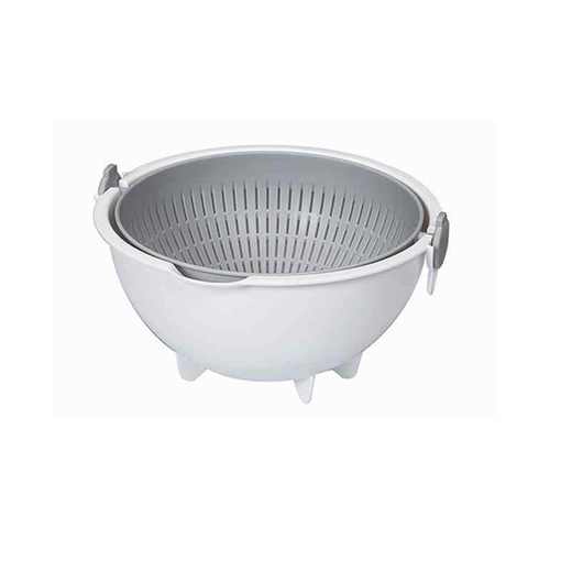 日本进口小久保工业所旋转沥水篮大号（灰色） 商品图0
