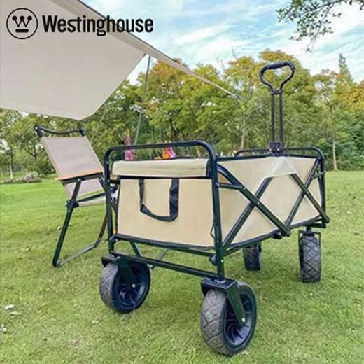 西屋户外小拉车露营车折叠拉快递野营儿童拖车野餐营地车摆摊 营地车+折叠桌板_MN01C 商品图0