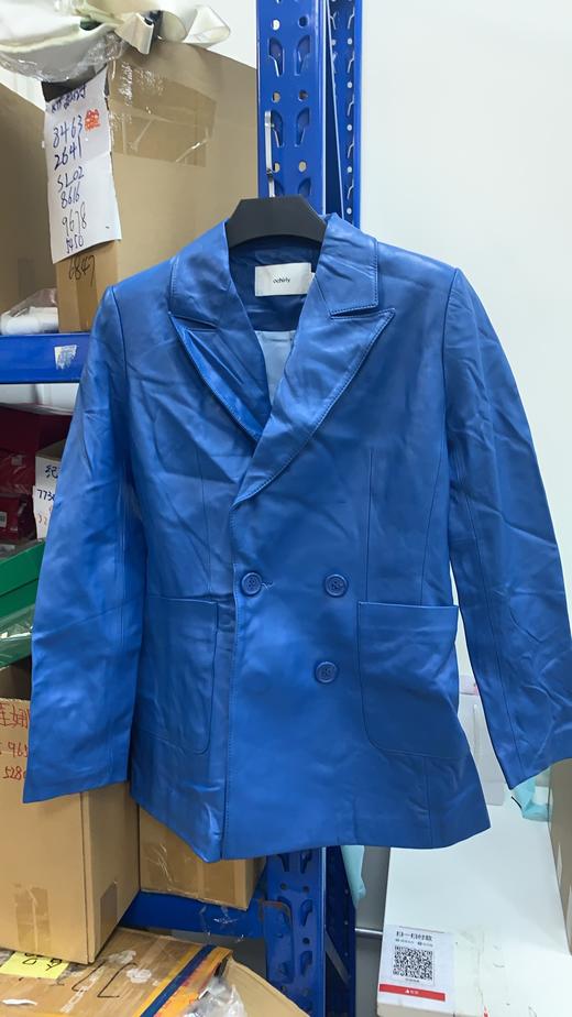 6902305541179 欧时力ochirlyochirly  欧时力春装西装领羊皮长袖皮衣外套女1GY3314450 160/84A 商品图4