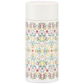 日本进口Skater不锈钢保温杯淡红花纹