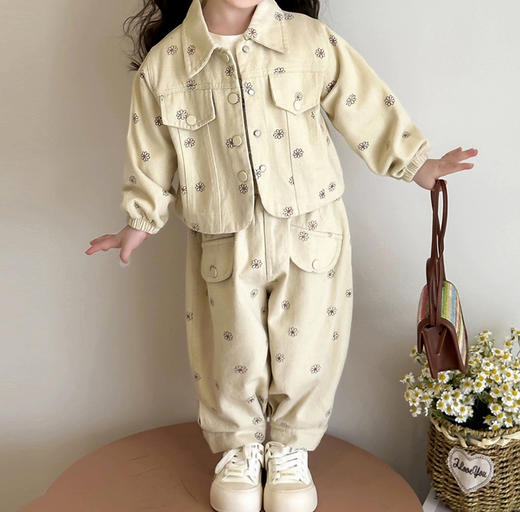 裁缝学苑TQ148女童春秋款衬衫套装样板春装儿童休闲两件套样板 商品图4