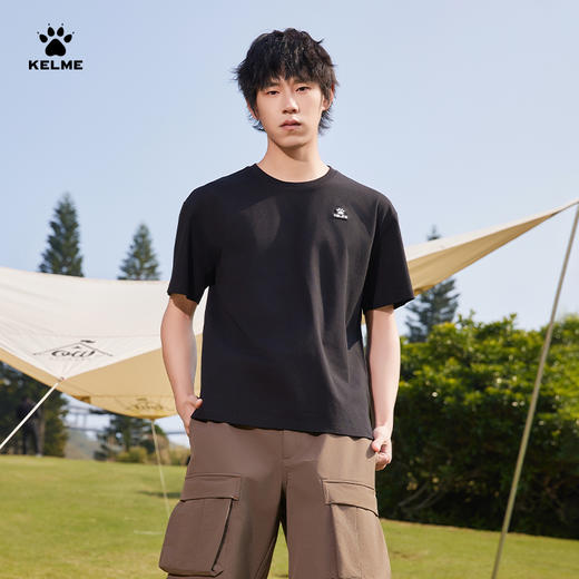 卡尔美2025新款男女同款中性短袖T恤 商品图6