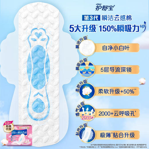 护舒宝秒吸云感棉极薄日用卫生巾 商品图7