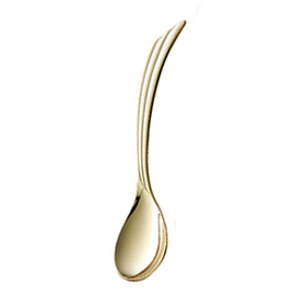 日本进口佐藤金属镀金勺子涟漪
