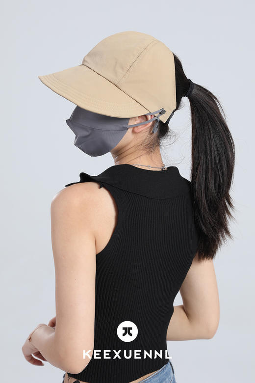 🎉赵露思同款【Keexuennl珂宣尼韩版骑行太阳帽】 🍁本团39.9❗️ ⚠️下单就送冰丝防晒口罩 ✅UPF50+，紫外线阻隔率99% ✅100%回弹可折叠成手机大小 ✅可调节头围56-60cm 商品图4