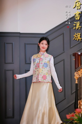 【云赏花语】非遗宋锦|新中式马甲禅意真丝外套唐装刺绣宋锦提花非遗工艺外搭坎肩马甲外套