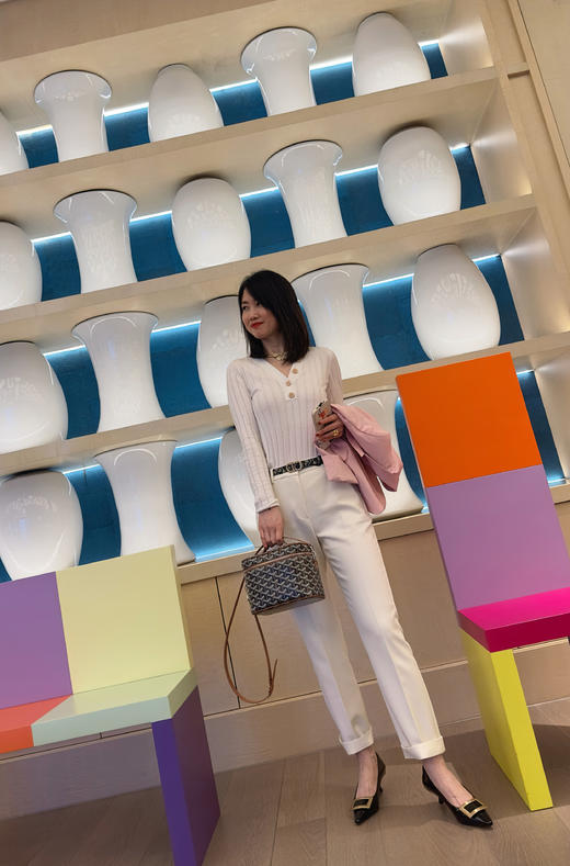 westory2024春季新款时尚细中跟尖头蝴舒适百搭小皮鞋W24AE5726101 商品图6