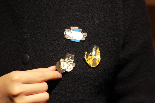 【独秀书香卡】“与猫相遇”手绘冰箱贴（两用）原创 文创 广西师范大学出版社 商品图4