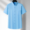 【超大码】【100%棉】大依优型大码短袖衬衫夏季新款商务休闲男加大码白色肥佬宽松棉半袖衬衣胖子300斤 商品缩略图7