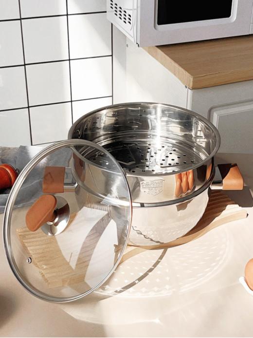 ✨【品牌直发】日式YOPO第三代五层钢316L雪平锅汤锅🔥面世啦，汤锅界天花板，煮饭爱好者的武器，🌟24cm3-5人煲汤火锅必备！ 商品图2