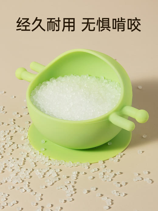 bebetour宝宝辅食碗婴儿专用吸盘碗防摔学吃饭训练硅胶碗辅食餐具 商品图2